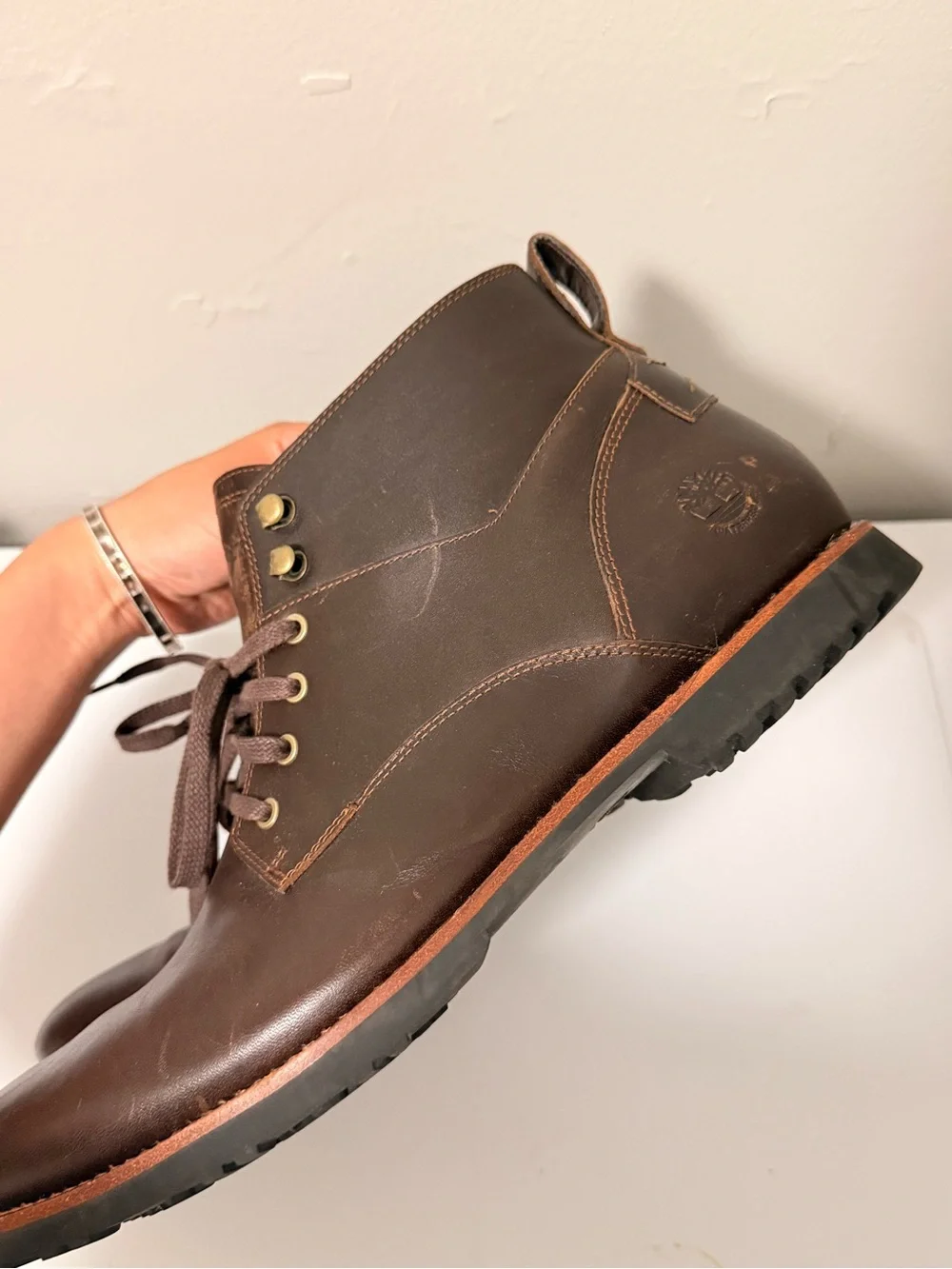Timberland Dark Brown Leather Chukka Boots